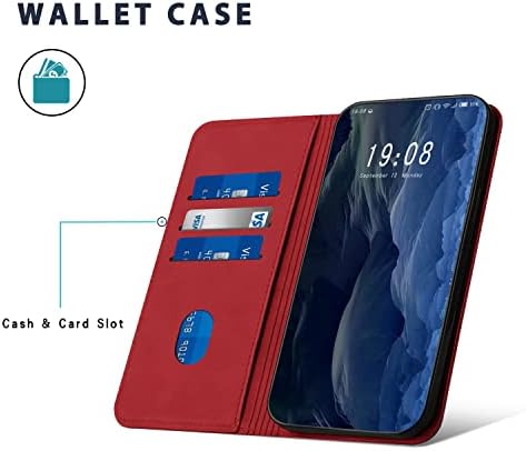 Caixa Zonnavi para iPhone 13 Pro Max Wallet Case com suporte para cartão, estojo de couro PU premium [Magnetic] [Stand de
