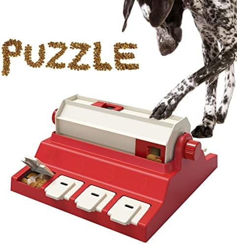Brinquedo de quebra-cabeça kadtc para cães, dispensador de alimentador de alimentos lentos de alta capacidade, substitua a tigela,