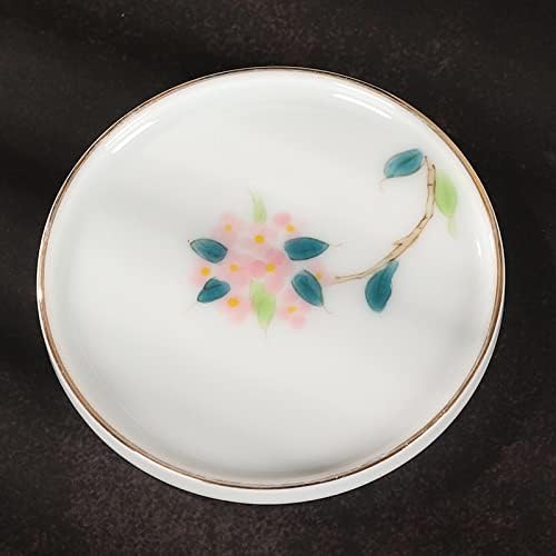 LuckyMeet nova pintura à mão Cerâmica Coaster chá Fazendo porcelana branca porcelana Termal Isolador Térmico Cupo da copo de