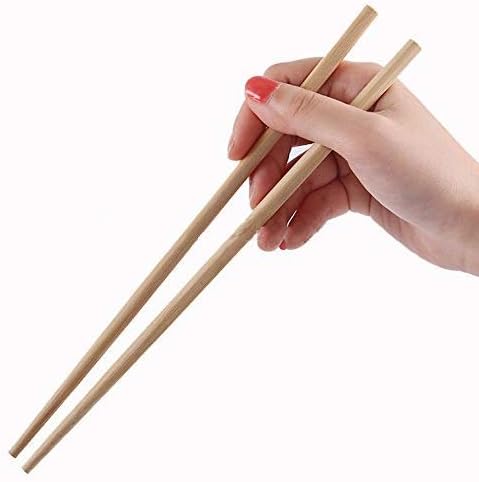 Pauzinhos de bambu descartáveis ​​premium com mangas e separadas
