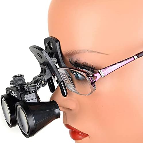 Linha dentária Jeekoudy 3,5x Loupes Cirúrgicos Médico Binocular Glass Médico com Lupa de leitura sem mãos e clipe para trabalho