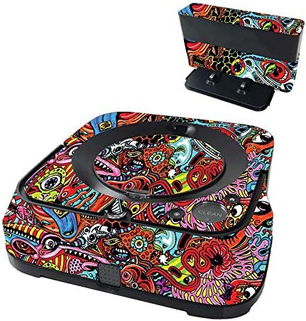 Mighty Skins Mightyskins Skin Compatível com IroBot Braava Jet M6 - Trippy ácido |, Durável e exclusivo Decalel de vinil Tampa