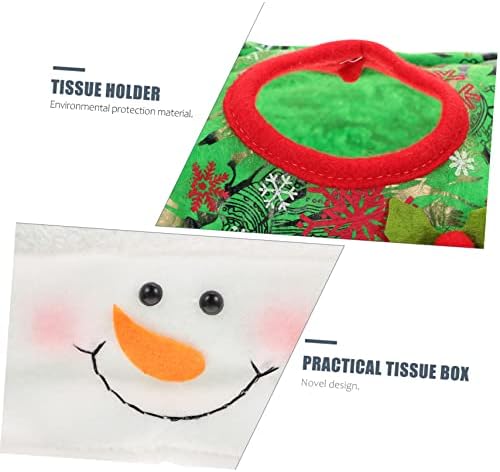 Nolitoy 2pcs Caixas de Natal Conjunto de tecidos de natal Decoração para ROLO DE PAPEL CARRAÇÃO DE PAPEL Caixa de