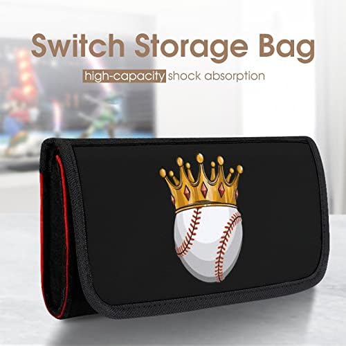 Bola de beisebol vestindo uma bolsa de transporte compatível com estampas de comutação Case protetora Bolsa de feltro Slim com 5 solts de cartas de jogo
