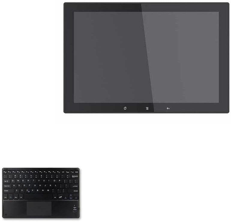 Teclado de onda de caixa compatível com Lilliput PC -1010 - teclado Slimkeys Bluetooth com trackpad, teclado portátil