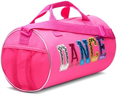 Duffle Bag para meninas, bolsa de viagem para crianças resistentes à água com contagem ajustável e bolsa útil, acessórios