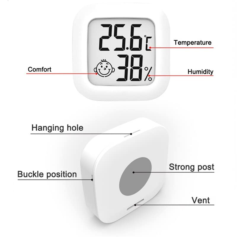 Mini termômetro interno shyc LCD Temperatura digital Sala do medidor de medidores do medidor de higralhão Termômetro