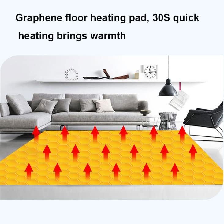 Carpete aquecido mcnusseltric para casa, tapete aquecido para o pé, almofada de pé quente ajustável, embaixo da almofada