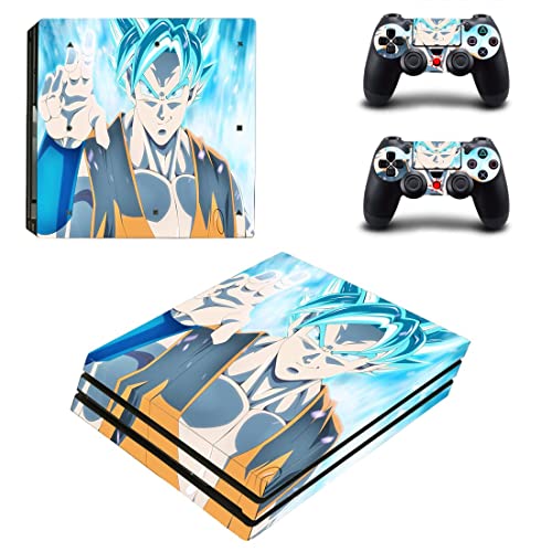 Anime Drago e Balões VIP Son Goku, Vegeta, Super Saiyan PS4 ou PS5 Skin Stick para PlayStation 4 ou 5 Console e 2 Controllers Decalk