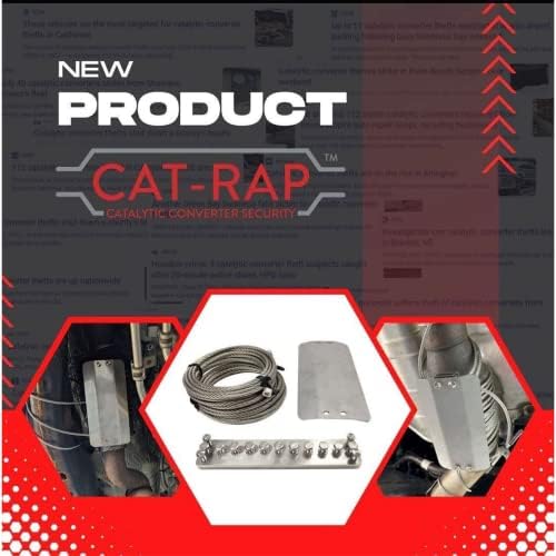 Pop & Lock - Cat Rap Catalytic Converter Security - Universal Catalytic Converter - Design Universal - Escudo de Proteção ao Converter Catalítico Anti -Roubo