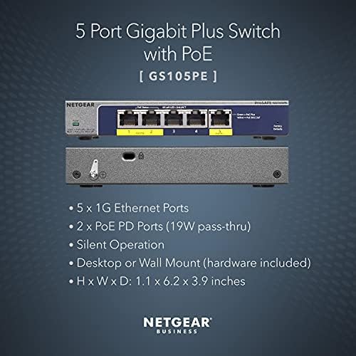 Netgear GS105PE -10000S - descontinuado pelo fabricante