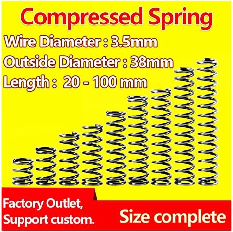 Hardware Pressão da primavera Placa de pressão da primavera Compressão Fio de aço de mola de 3,5 mm, diâmetro externo 38 mm Release