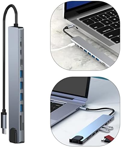 Solustre USB Hub USB Hub USB Hub Computadores Laptops Laptops Laptops USB tipo C USB C divisor USB C Adaptador multiportar Hub de