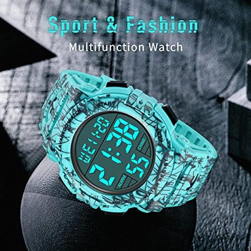 L LAVAREDO Mens Watch Digital - Sports Watches Militarys Impermeáveis ​​Cronógrafo ao ar livre Relógios de pulso Militar