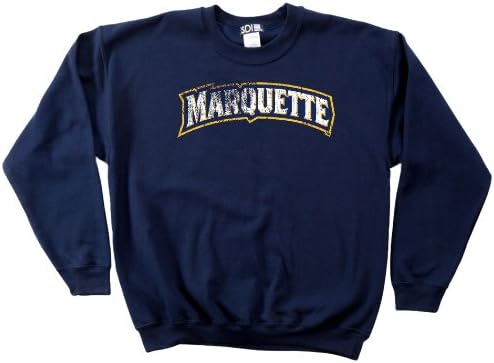 NCAA Marquette Golden Eagles 50/50 Misturados de 8 onças de moletom de tripulação vintage