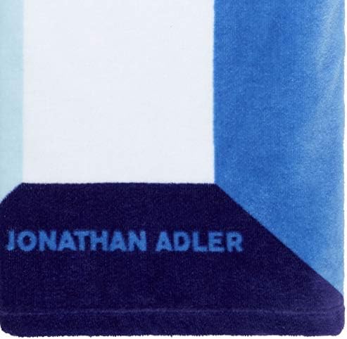 Avanti Linens Jonathan Adler Sorrento Beach Toalha, azul, 40 x 70