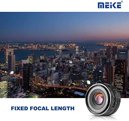 MEIKE MK-E-35-1.7 35mm F1.7 Manual de abertura grande Manual de abertura Prime lente fixo APS-C para câmeras digitais sem espelho digital de montagem eletrônica Sony A5000, A5100, A6000, A6100, A6300 A6500 A9 NEX 3 NEX 5 NEX 5T 5T NEX 5R 5R Nex 6 7