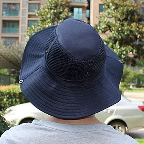 Besportble Hat Hat Bucket Praia Praia Limpa Sol Outdoor Sol Sol Bucket largo Balde respirável Boonie Sun Shield Cap para acampar