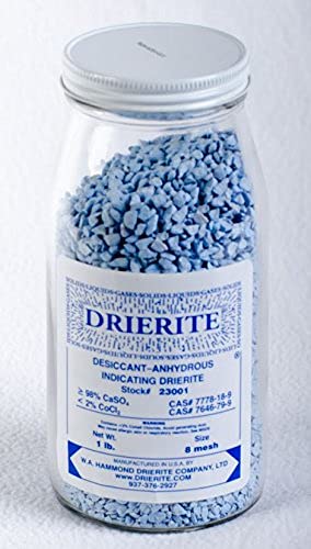 Indicando dessecante drierita; Garrafa de 1 lb.