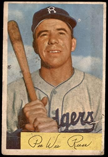 1954 Bowman 58 Pee Wee Reese Brooklyn Dodgers Fair Dodgers
