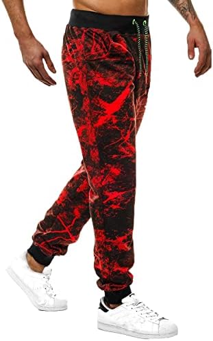 Xxbr calça de moletom para masculino, 2022 moda harém hip hop arte tie-dye estampa calça de corredor de verão esportes de batedeira