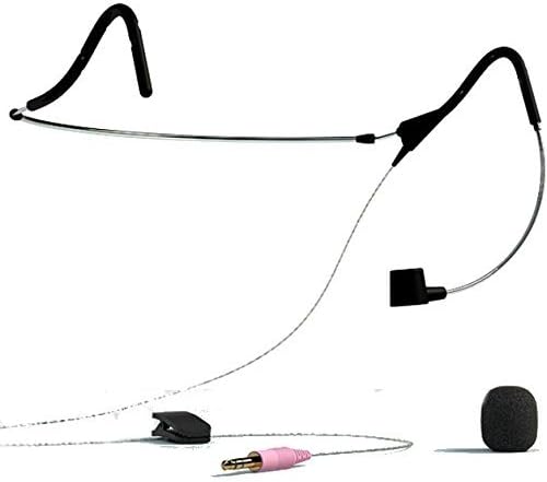 Speechware Flexymike-Dual-Cardiod Lightweight Unidirecional Fand Microfone com faixa para a cabeça extensível, ganso flexível e conexão