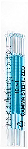 Kartell 226505 Luz e agulha de inoculação estéril azul, 7,625 comprimento x 0,25 largura x 0,07 altura