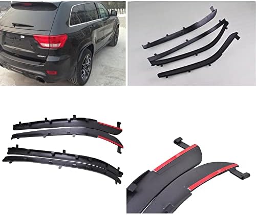 4pcs Um conjunto de pára-lamas traseiro dianteiro Arco explica extensões de guarda-lamas para jipe ​​de ponta Grand Cherokee 2014-2020