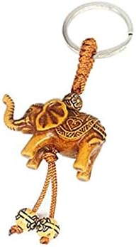 Saidian 1 PCS Keychains Lucky Elephant For Women Creative Resina Chave de Chave de Chave de Chave de Corrente Anel Decoração de Gift
