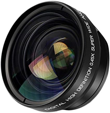 Homeriy 0,45x HD Lente de vidro de grande angular para DV668 Câmera digital ABS ABS ABSOOGRAFIA ACESSÓRIOS