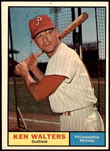 1961 Topps 394 Ken Walters Philadelphia Phillies ex Phillies