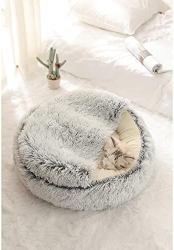 Inverno 2 em 1 Cama de gato redonda Estilo 4 - Cama de cachorro Donut - Mat Cushion Bed House para Dog Cat Pet Supply Home Decor