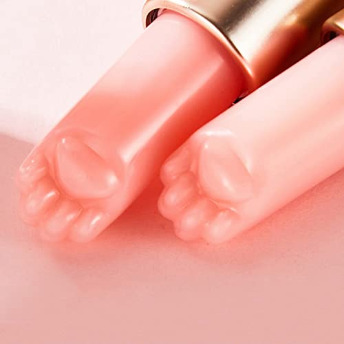 Manteiga de lábios Butter Butter Pink Posa -animal Rosa Pés em forma Lip Balm
