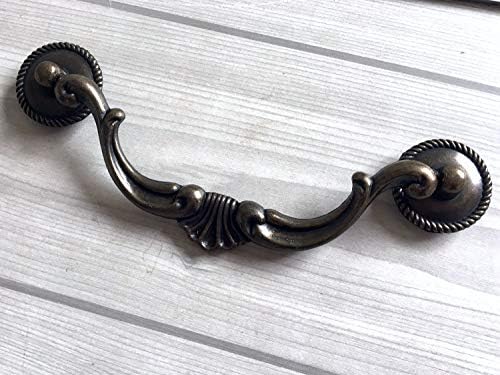 5,5 C-C Gaveta de fiança de estilo vintage Pull Drop Swing Handles Cless Pulls Cabinet Bonz Bronze Antique 5 1/2 Centros