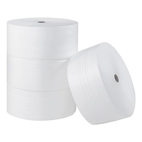 Rolos de espuma de ar utilizáveis, 1/8 x 24 x 350 ', branco, 1/cada por remessa de desconto nos EUA