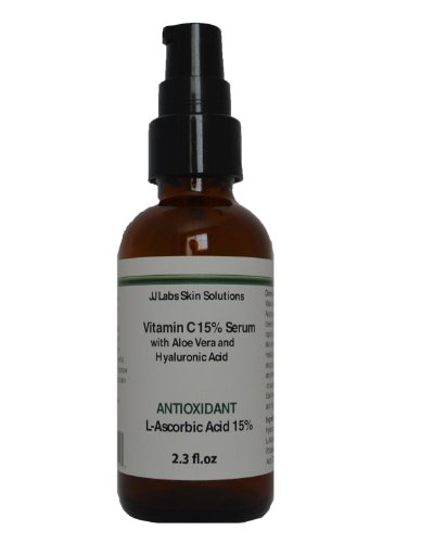 Serum de vitamina C 15% com ácido hialurônico e aloe vera