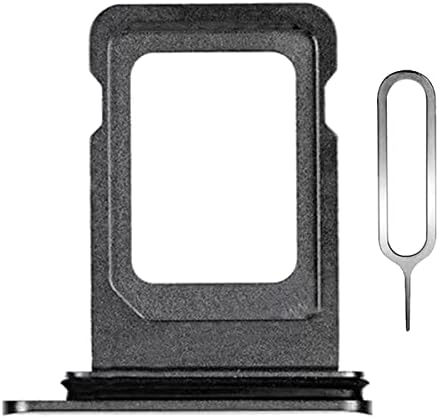 Phoupair SIM Card Slot Bandejas de substituição compatível com iPhone 11 Pro 5,8 polegadas/iPhone 11 Pro Max 6,5 polegadas com junta de borracha e pino SIM