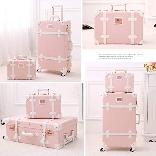 UNITRAVEL 3 peças Vintage Combination Bagage Set, Hardshell Women Future Say