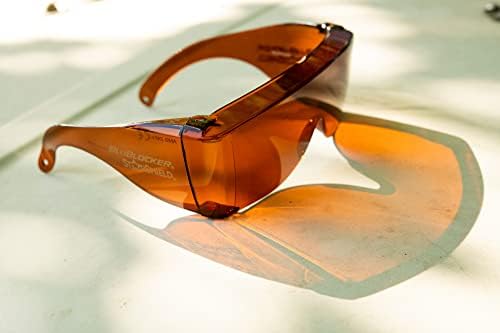 Blublocker, Starshield se encaixa em óculos de sol com lente resistente a arranhões | Bloqueia da luz azul e os raios UVA e UVB | Retro | Neutro de gênero - para homens, mulheres e todos | 2355K |
