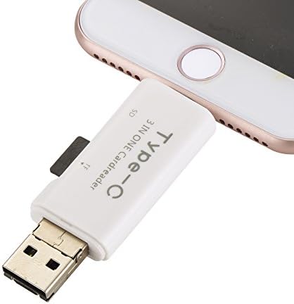 Innolage tipo C e micro USB e USB 3 em 1 Leitor de cartão multifuncional