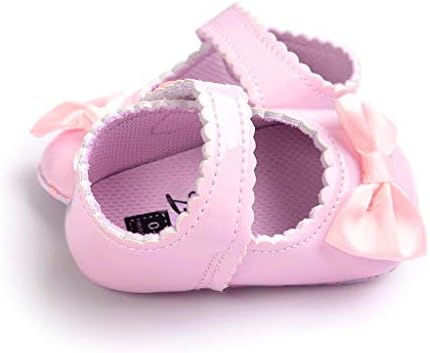 Baby Girl Bowknot Shoes Lear Sneaker -Slip Soft Sole Sapatos Flexíveis para meninos