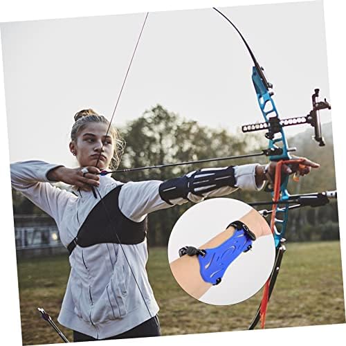 Toddmomy Bow Armguard Recurve Sexos ajustáveis ​​Arco -e flecha braço de tiro de tiro de tampa do braço portátil