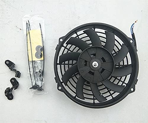 9 12V Thermo Fan Radiator Electric Radiator Intercooler + Kit de montagem universal de 9 polegadas