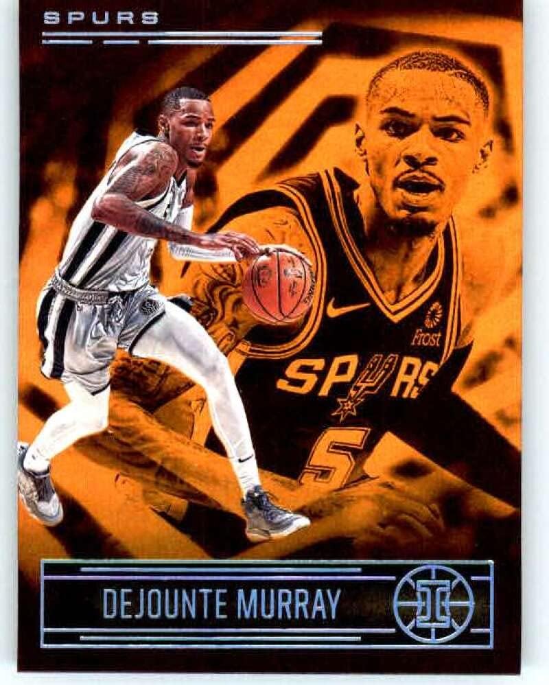 2020-21 Panini Illusions Trophy Collection Orange 128 DeJounte Murray San Antonio Spurs NBA Basketball Trading Card