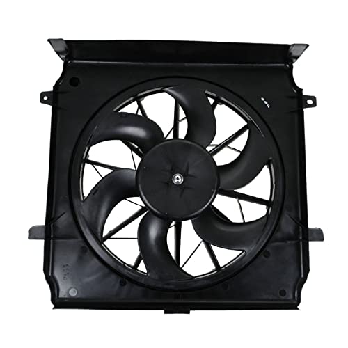 Ventilador de resfriamento do radiador e montagem do motor compatível com 02-05 Jeep Liberty 2.4L 3.7L