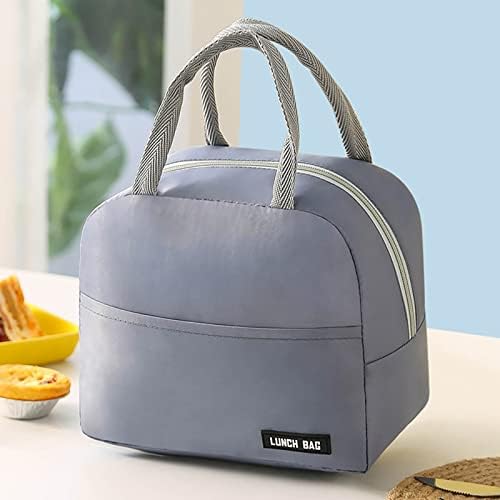 Bolsa para lancheira, saco de isolamento impermeável à prova de saco refrigerado com papel alumínio de alumínio, sacos