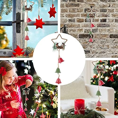 1pc Christmas Bell Pinging Jingle Bell para Decoração em casa de Natal para a Decoração de Partyhome para Festa de