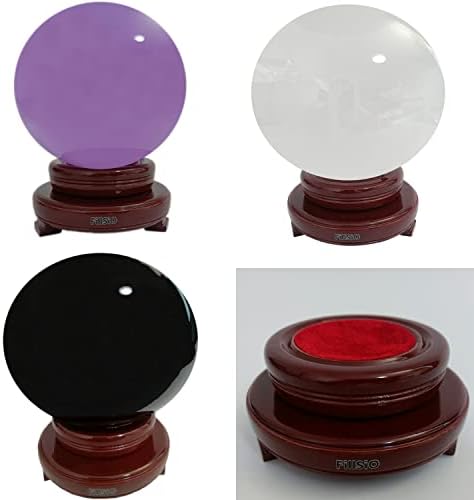 Fillsio 150mm de adivinhação Crystal Ball Sphere Free Stand Globe de vidro
