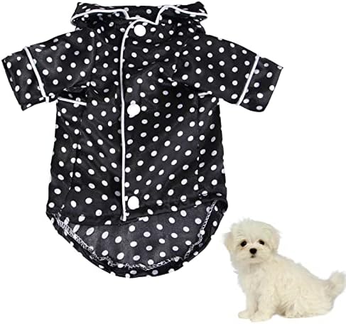 Pijama de pijamas de cães de cães pequenos de brinquedos, bolinhas camisas de estimação de animais de estimação de animais