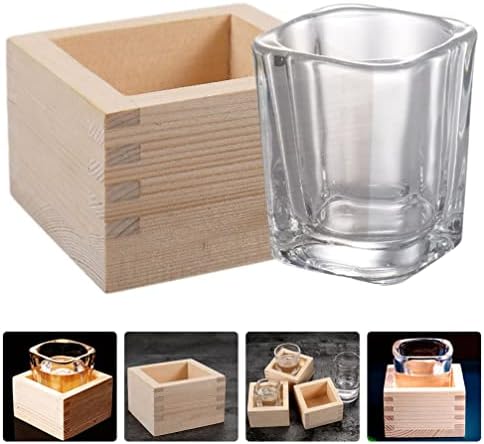 Copo de copo de vidro de hemotão Conjunto de copos de vidro Conjunto de saquê 1 conjunto japonês saki xícaras de vidro Canecas de